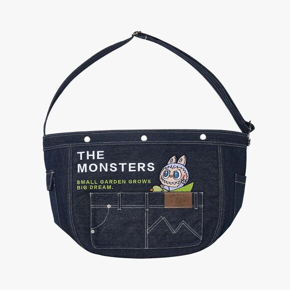 THE MONSTERS FALL IN WILD SERIES-Denim Messenger Bag - Picture 1 of 3